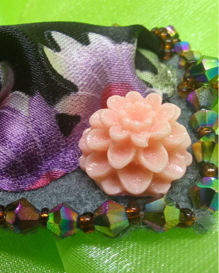 Šité dizajnové náušnice "Sen Turecka"